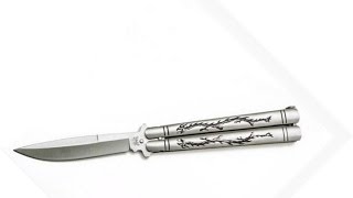 Балисонг Benchmade 42 - нож бабочка с узором - butterfly training knife