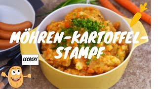 Rezeptvideo: Möhren-Kartoffelstampf mit Wienerle | der Klassiker im TOPF