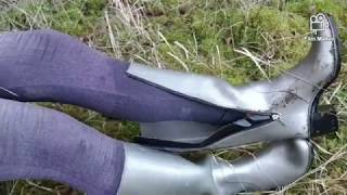 54. Part 2. Testing $5 rubber boots bought at a flea market.
