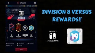 DIVISION 8 VERSUS PROMOTION REWARDS!- FUT 19 Pacybits Pack Opener & Draft