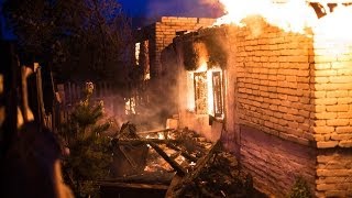 Степногорск. Пожар на дачах. 18 мая 2014 г.