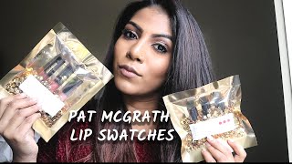 Pat McGrath Mini Mattetrance lipstick and Mini LustGloss Swatches on Brown Skin tones♡| Shuanabeauty