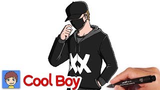 How to Draw a Cool Boy Step by Step - Alan Walker Fan - Easy Drawing Tutorial