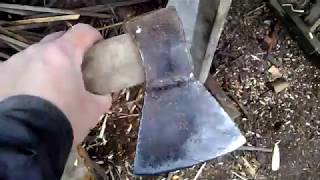 Правильно насадить топор - надежно и надолго. A way to put an ax.