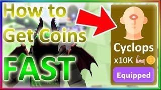 ⚡How to Get Coins FAST in Saber Simulator *?GET CYCLOPS CLASS*