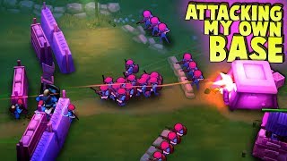 ATTACKING MY Own Base!  Enemy Paratroopers!  (Guns Up! Multiplayer Gameplay)