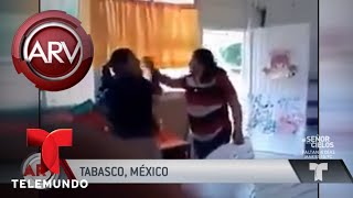 Fuerte pelea entre una madre y una maestra en el kinder | Al Rojo Vivo | Telemundo