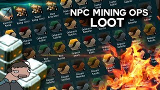 Loot from 185 NPC mining operations