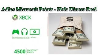 De Microsoft Points a Moneda Real (Explicacion detallada)  y Cambio.