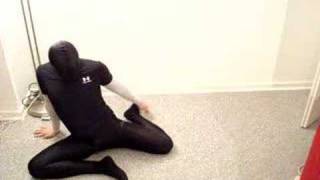 Black spandex gymnastics