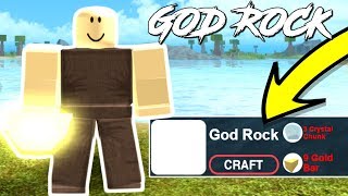UNLOCKING THE GOD ROCK (FIRST REBIRTH) Roblox Booga Booga