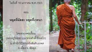 25630116 รวมพระธรรมเทศนา 2563 หยุดที่ผัสสะ หยุดที่เวทนา
