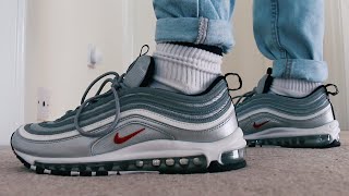 NIKE AIR MAX 97 SILVER BULLET OG UNBOXING (ON FEET & REVIEW)