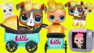 Custom LOL Surprise Doll Visits Lil Luxe Baby Pets in Stroller