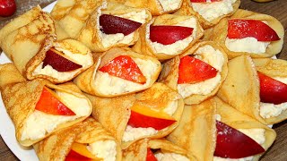 ВОТ Зачем я добавляю в блины кипяток! Самые нежные В МИРЕ БЛИНЧИКИ С НЕОБЫКНОВЕННОЙ НАЧИНКОЙ!