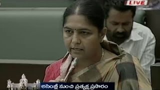 Sunitha Lakshma Reddy speaks on t bill in Assembly