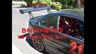 BimmerWorld V3 Carbon Race Wing Install - Track Aero DIY