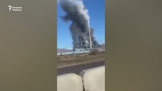 ШОШИЛИНЧ: Янги Ангрен Иссиқлик электр станциясида ёнғин рўй берди