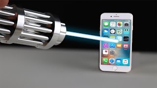 Der stärkste Laser auf YouTube VS iPhone 7 - Experiment