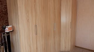 Собираем шкаф для одежды  двухдверный распашной  от магазина HOFF