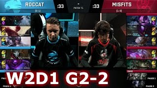 Misfits vs ROCCAT | Game 2 S7 EU LCS Spring 2017 Week 2 Day 1 | MSF vs ROC G2 W2D1