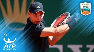 Dominic Thiem Brilliant Backhand Compilation vs Rublev | Monte-Carlo 2018 Second Round