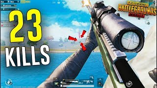 ЛУЧШИЙ СНАЙПЕР PUBG mobile l 23 УБИЙСТВА ДУО ПРОТИВ СКВАДОВ В ПУБГ МОБАИЛ
