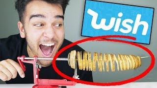 Testing 5 WEIRD FOOD GADGETS From WISH.COM! Unboxing WISH Products!