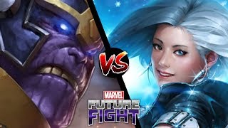 Marvel Future Fight: T1 Luna Snow VS Infinity Thanos [No Strikers]