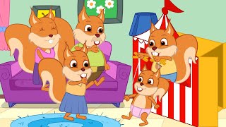Famille d'Écureuil - Spectacle De Marionnettes Animé 2022 en Français