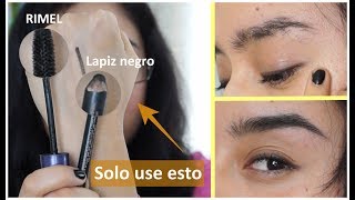 Como hacer mis CEJAS con LAPIZ NEGRO ? | Cejas perfectas con RIMEL?️