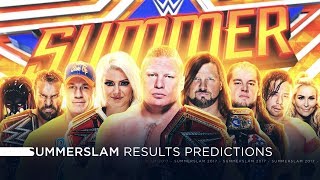 WWE Summerslam 2017 - Results Predictions
