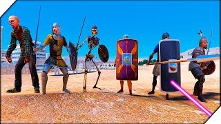 КОПЕЙЩИКИ, СКЕЛЕТНЫЕ ВОИНЫ, ПЕРСИДСКИЕ ВОИНЫ,ЛАКЕИ, РИМЛЯНИ, ЗОМБИ И Ultimate Epic Battle Simulator