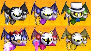 Kirby Battle Royale - All Meta Knight Headgear & Colors