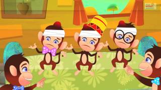Five Little Monkeys | Nursery Rhymes | Kids Song For Children