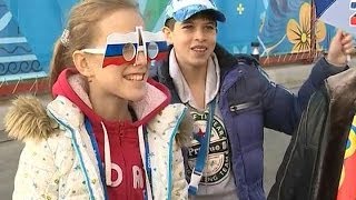 За Дарью Домрачеву в Сочи болееют россияне и белорусы