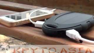 Переносная солнечная батарея 1.2W и аккумулятор 5000мАч, 2x USB