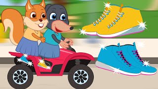 Famille d'Écureuil - Chaussures Magiques Vidéos Animé 2021 en Français 13+