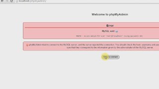 WAMP error - #1405 Access denied for user 'root@localhost' using password no