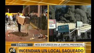 Saqueos, caos, heridos y muerte en Córdoba - Telefe Noticias