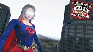 SUPERGIRL CRIME HUNTING! Superman LSPDFR (GTA 5 Superman Mod)
