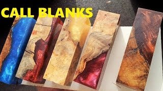 Alumilite casting Worthless wood into Call blanks for duck/deer calls