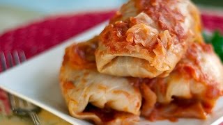 Домашние голубцы с мясом в томатном соусе