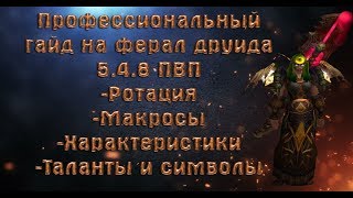 АХРИНЕННЫЙ ГАЙД НА ФЕРАЛ ДРУИДА 5.4.8