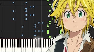 Nanatsu no Taizai S2 OP -  Howling (piano tutorial)