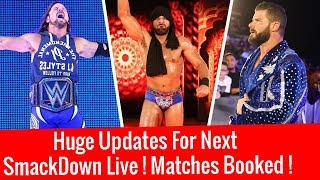 Big Matches Booked On Next Smackdown Live ! WWE Smackdown live 1/23/2018 SDLive 23 January 2018