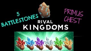 Rival Kingdoms - PROMO CODE #8 (5 BATTLE STONES + PRIMUS CHEST) iOS/Android