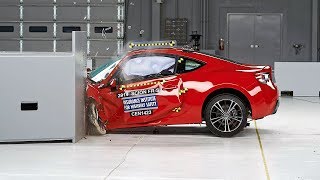 2014 Scion FR-S driver-side small overlap IIHS crash test