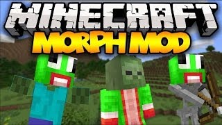 Minecraft: MORPHING! (Morph into ANY Mob!) | Mod Showcase
