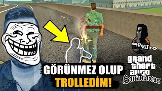 GTA SAN ANDREAS MTA DA GÖRÜNMEZ OLUP TAKİPÇİLERİ TROLLEDİM